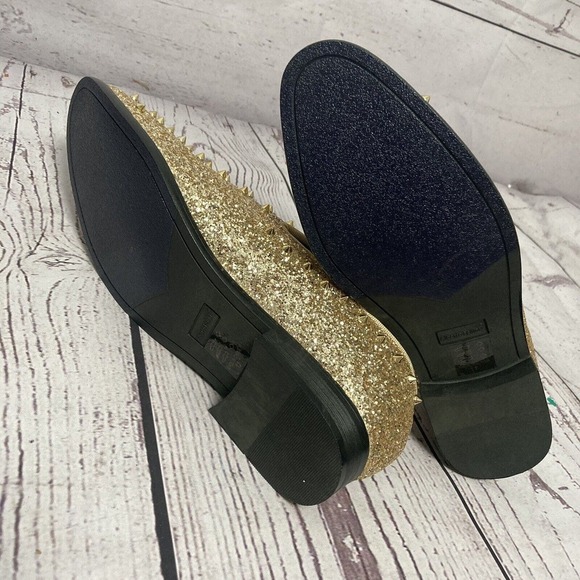 Alberto Fellini Shoes Mens Size 11‎ Gold Loafers Sparko Fashion Spiked Dressy main image 9